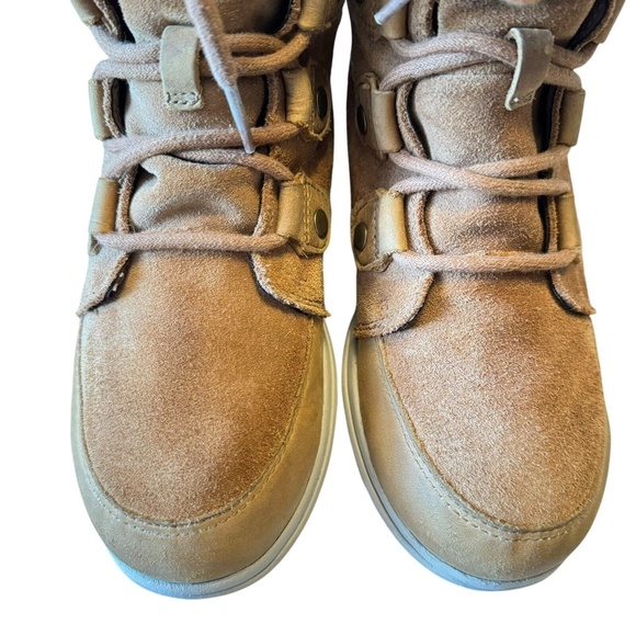 Sorel Womens Camel NL3039-224 Explorer Joan Suede Lace Up Waterproof Boots Sz 8 - Picture 9 of 13